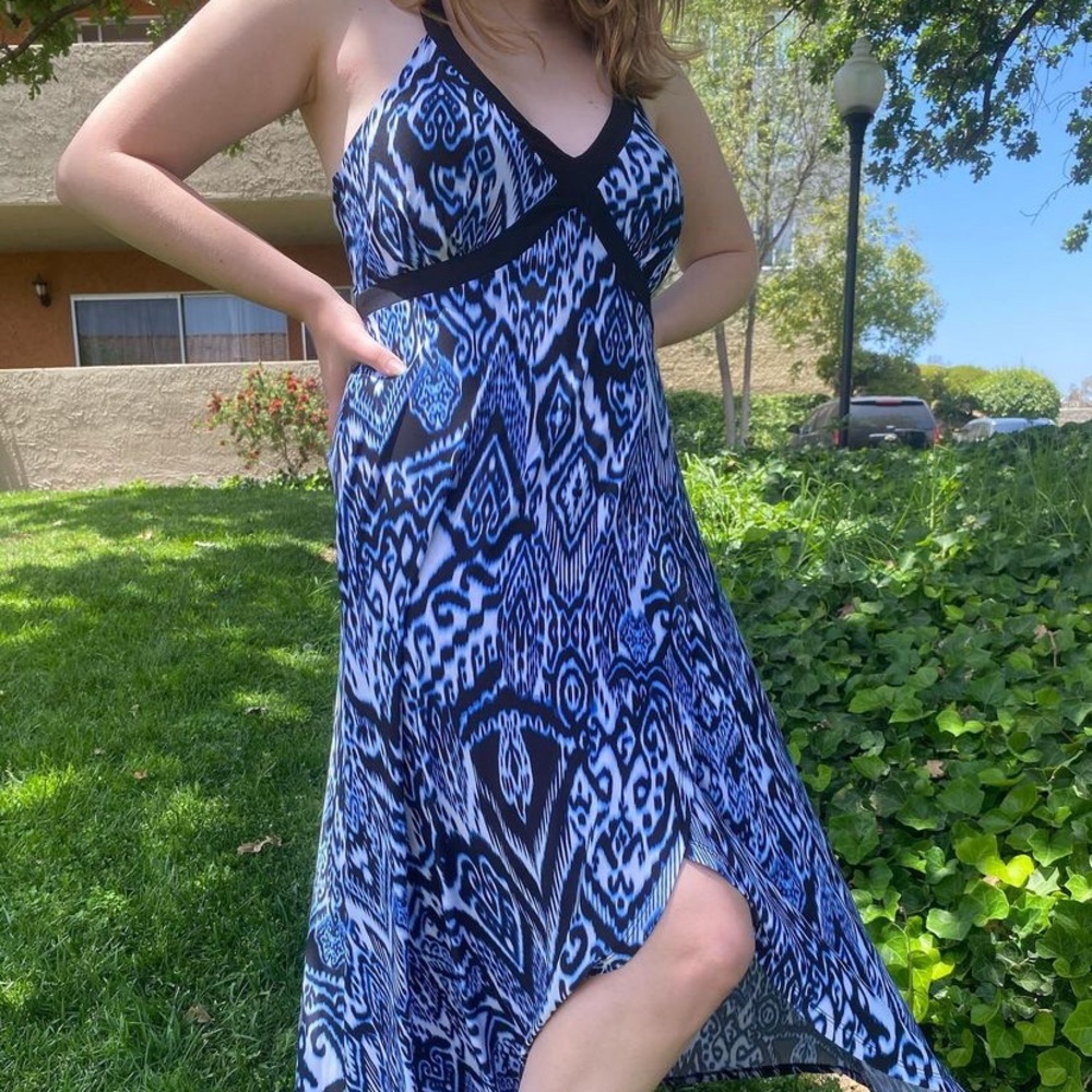 INC International Blue Maci Dress size medium